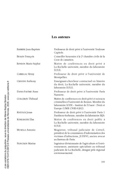 Les variations du préjudice
