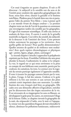 Pour une géographie sensible