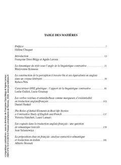 Linguistique contrastive
