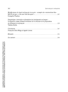 Linguistique contrastive