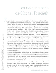 Les trois maisons de Michel Foucault