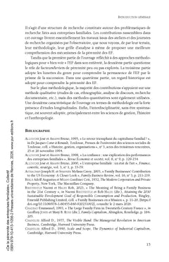 De la pérennité des entreprises familiales