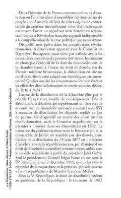 La Dissolution