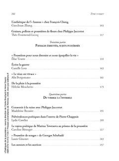 Poétiques de la poussière