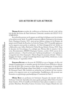 Poétiques de la poussière