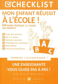 Checklist Mon Enfant Réussit à l'Ecole