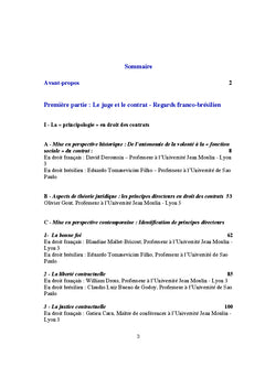 Regards franco-bresiliens sur l'evolution du droit des obligations