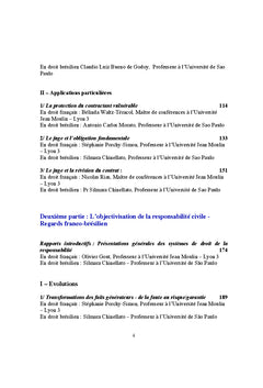 Regards franco-bresiliens sur l'evolution du droit des obligations