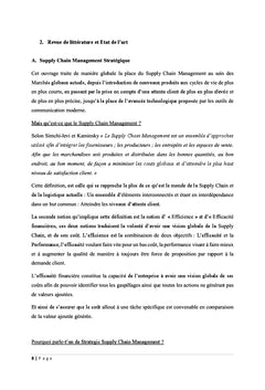 Importance strategique de l'evolution du schema logistique