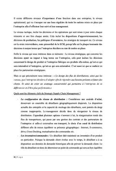 Importance strategique de l'evolution du schema logistique