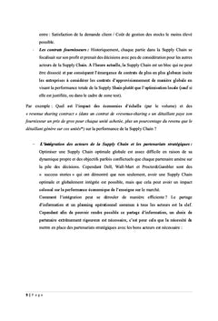 Importance strategique de l'evolution du schema logistique