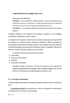 Importance strategique de l'evolution du schema logistique