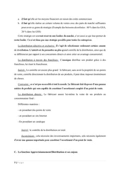 Importance strategique de l'evolution du schema logistique