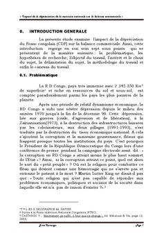 Impact de la dépréciation de la monnaie sur la balance commerciale
