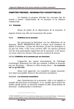 Impact de la dépréciation de la monnaie sur la balance commerciale
