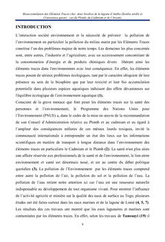 Biosurveillance de la qualité des eaux de surfaces