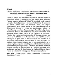 Plantes médicinales utilisées dans le traitement de l'infertilité