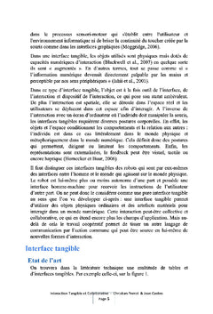 Interaction tangible et collaborative