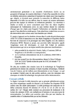 Interaction tangible et collaborative
