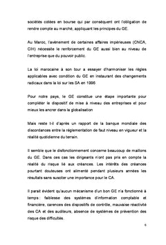 La notion du gouvernement d'entreprise au Maroc