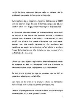 La notion du gouvernement d'entreprise au Maroc