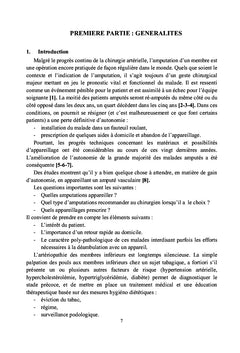 Prise en charge des Amputes vasculaires