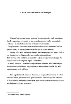 La démocratie électronique avec Internet