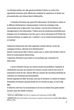 La démocratie électronique avec Internet