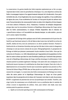 Séquestration de carbone et caractérisation des forêts communautaires