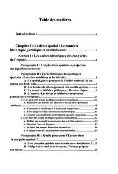 La géopolitique de l'Espace