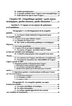 La géopolitique de l'Espace