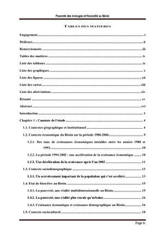 Pauvrete des menages et fecondite au BENIN