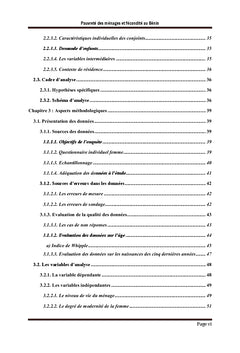 Pauvrete des menages et fecondite au BENIN
