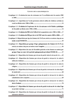 Pauvrete des menages et fecondite au BENIN