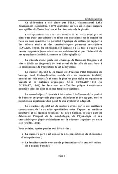 Le phénomène d'eutrophisation