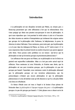 Les naissances de la philosophie de Platon