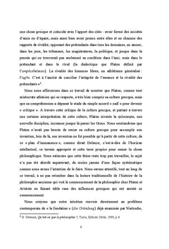 Les naissances de la philosophie de Platon