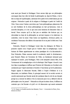 Les naissances de la philosophie de Platon