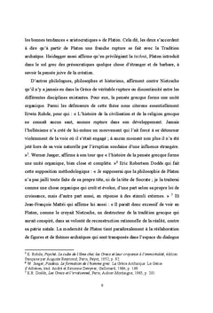 Les naissances de la philosophie de Platon