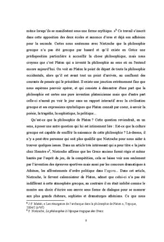 Les naissances de la philosophie de Platon