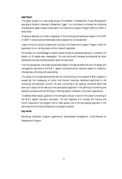 Amélioration de la performance de Projets via le Suivi-Evaluation