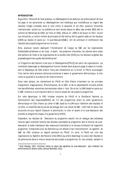 Amélioration de la performance de Projets via le Suivi-Evaluation