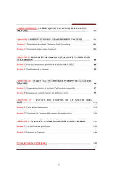 Contribution A la conduite d'une mission de commissariat aux comptes