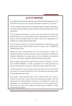 Contribution A la conduite d'une mission de commissariat aux comptes