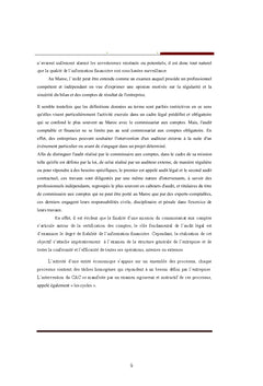 Contribution A la conduite d'une mission de commissariat aux comptes