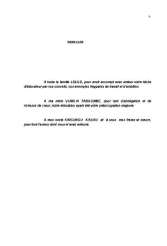 Analyse des couts et financement de l'éducation primaire en RDC