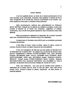 Analyse des couts et financement de l'éducation primaire en RDC