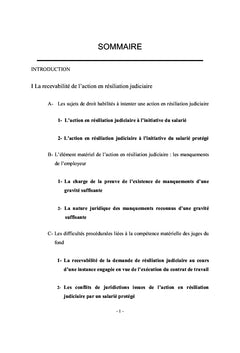 La résiliation judiciaire ou l'altération du lien de subordination