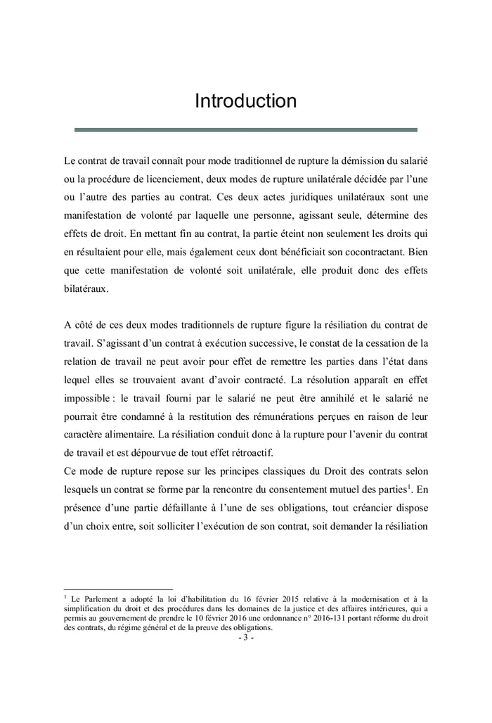 La résiliation judiciaire ou l'altération du lien de subordination