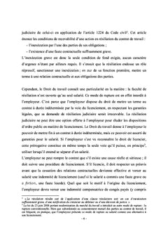 La résiliation judiciaire ou l'altération du lien de subordination